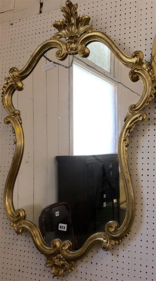 Decorative gilt frame mirror